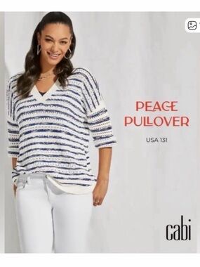 CAbi #6178 Peace Pullover Spring 22